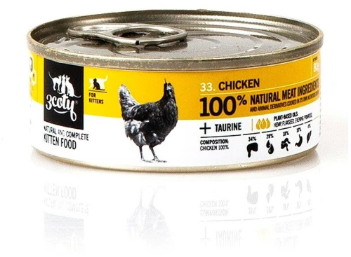 Γατοτροφή 3COTY Κοτόπουλο 80 g