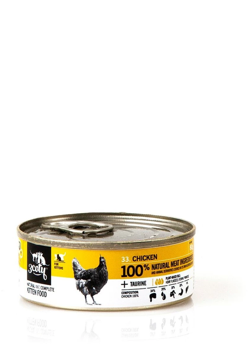 Γατοτροφή 3COTY Κοτόπουλο 80 g