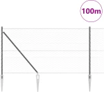 Φράκτης Hexagon vidaXL Γκρι 1.4x100 m Χάλυβας
