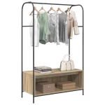 vidaXL Ράφι Ρούχων με Ράφια Sonoma Oak 100x44x160 εκ.