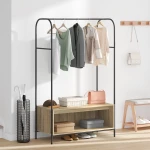 vidaXL Ράφι Ρούχων με Ράφια Sonoma Oak 100x44x160 εκ.