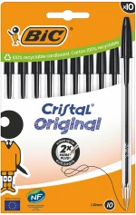Μολύβι Bic Cristal Μαύρο (x10)