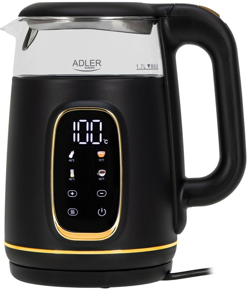 Βραστήρας Adler AD 1305bg Μαύρο Χρυσό 2200 W 1,7 L