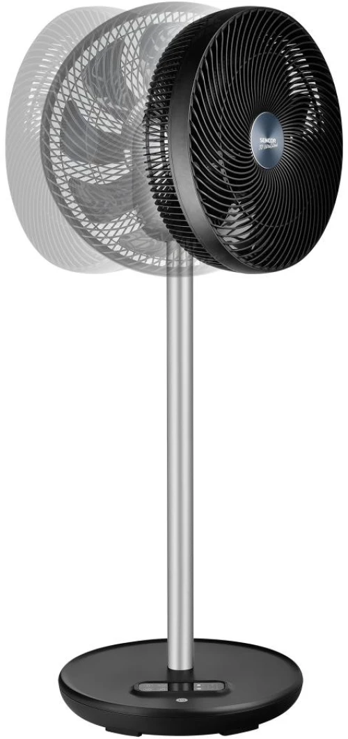 Ανεμιστήρας Δαπέδου Sencor SFN 3040BK 26W 8 Ταχυτήτων Διαμέτρου 30cm  και 4 Επιλογές Λειτουργίας και Έλεγχο μέσω App Μαύρος