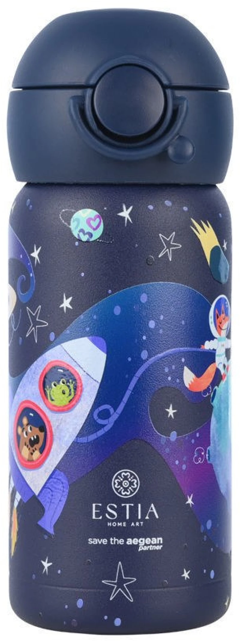 ESTIA ΘΕΡΜΟΣ ΠΑΙΔΙΚΟ WONDER BOTTLE SAVE THE AEGEAN 350ml SOLAR JUMP