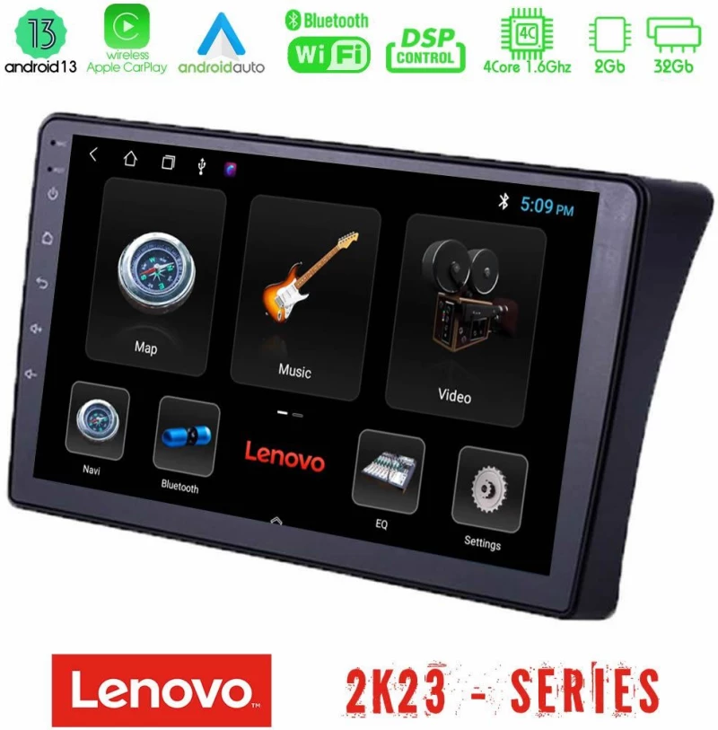 Lenovo car pad Nissan Navara/pathfinder 4core Android 13 2+32gb Navigation Multimedia Tablet 9" u-len-Ns1354