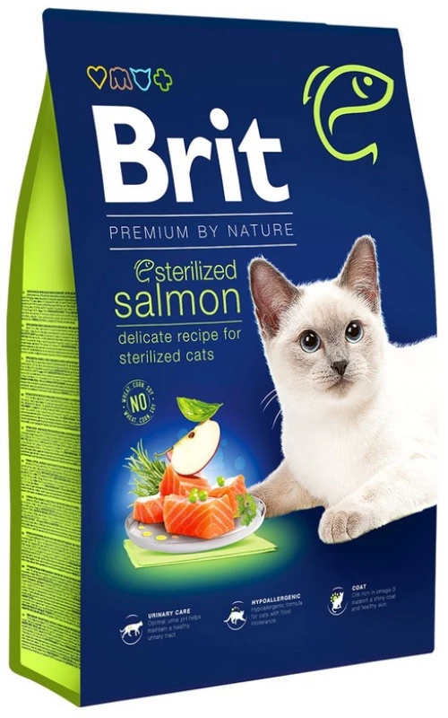 Brit Premium By Nature Cat Sterilized Salmon 8kg