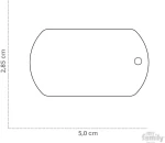 Ταυτότητα Σκύλου My Family Basic Military Big 5x2,85cm Ροζ