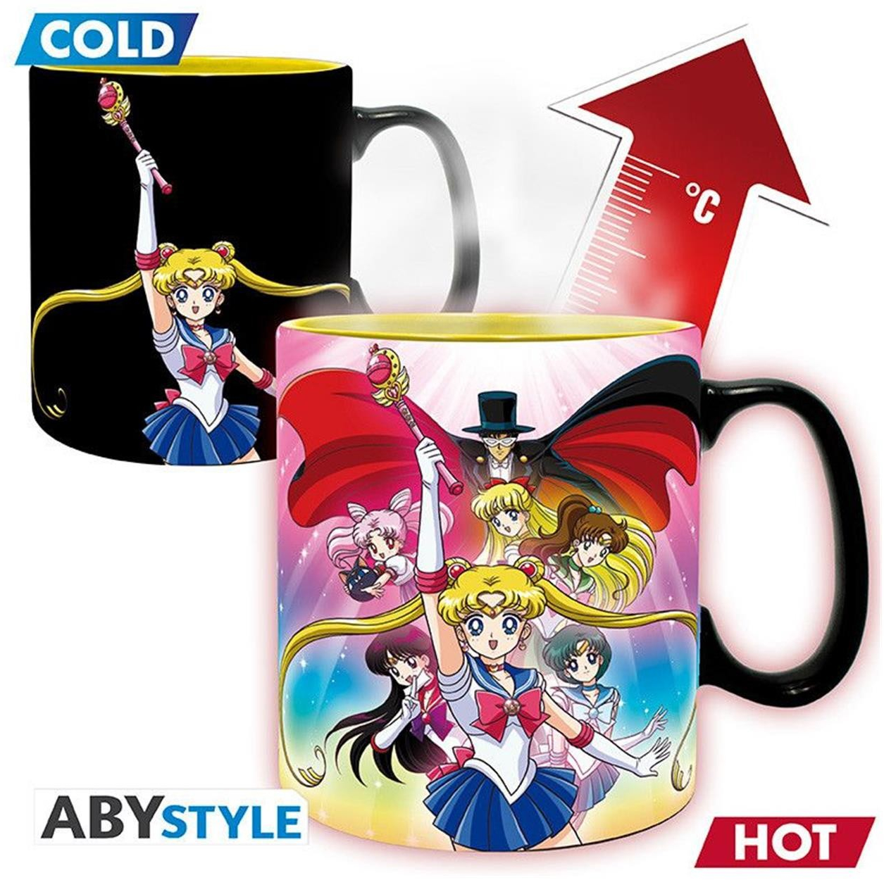 Abysse: Sailor Moon - Sailor Moon Group Heat Change Mug (460ml) (ABYMUGA560)