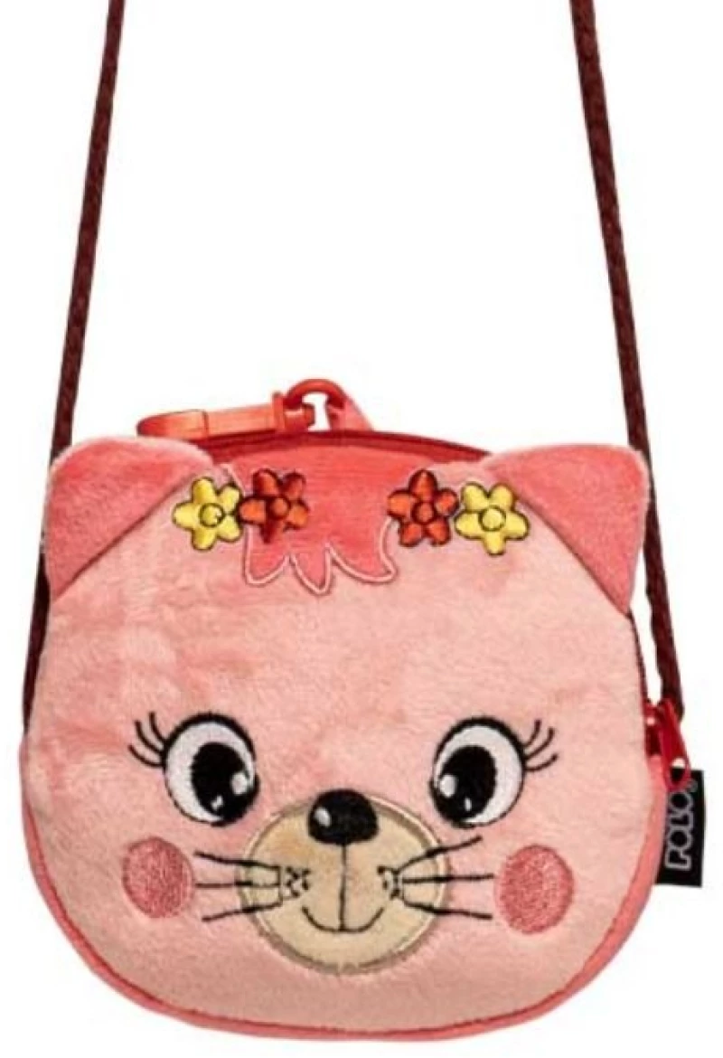 Παιδικό Πορτοφόλι Polo Crazy Animals Cat Ροζ 938006-8403
