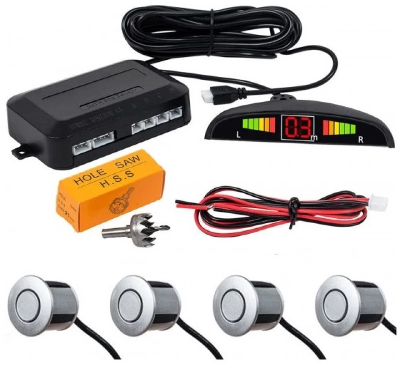 ΣΥΣΤΗΜΑ PARKTRONIC ΑΣΗΜΙ ΜΕ 4 ΑΙΣΘΗΤΗΡΕΣ ΚΑΙ ΟΘΟΝΗ QW1358