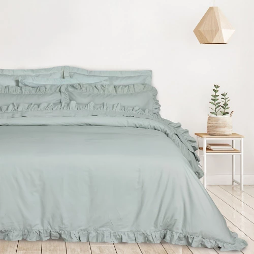 Σεντόνια Daily 3166 (Σετ 4τμχ) Mint Das Home Queen Size 240x270cm 100% Βαμβάκι