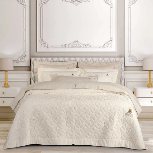 Κουβερλί 2358 Ecru Greenwich Polo Club King Size 240x250cm Microfiber