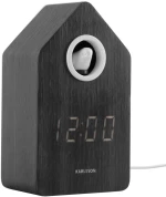 Ρολόι Επιτραπέζιο - Ξυπνητήρι Cuckoo KA6061BK 6x15,3cm Black Karlsson Ξύλο