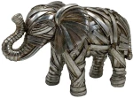 Διακοσμητική Φιγούρα Elephant 279-225-313 23x9x16cm Silver Πολυρεσίνη