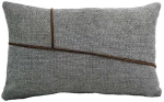 Μαξιλάρι Διακοσμητικό (Με Γέμιση) Linear 374-225-501 Grey 30X50 Ύφασμα