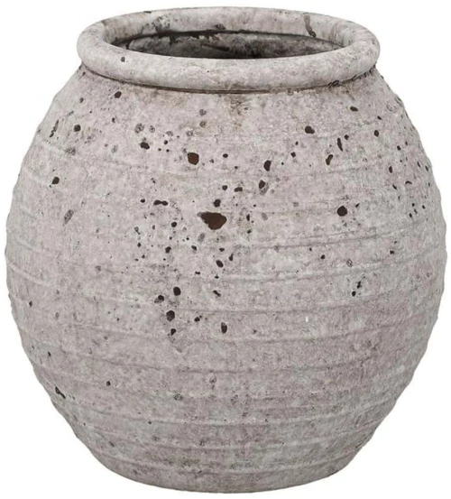 Βάζο 028-125-140 19x19x19cm Grey Κεραμικό