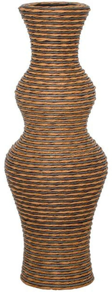 Βάζο 374-225-614 60cm Natural-Grey Rattan,Τεχνόδερμα