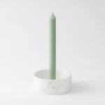 Κηροπήγιο Wreath Mini RD0017492 Φ12x5cm White Raeder Πορσελάνη