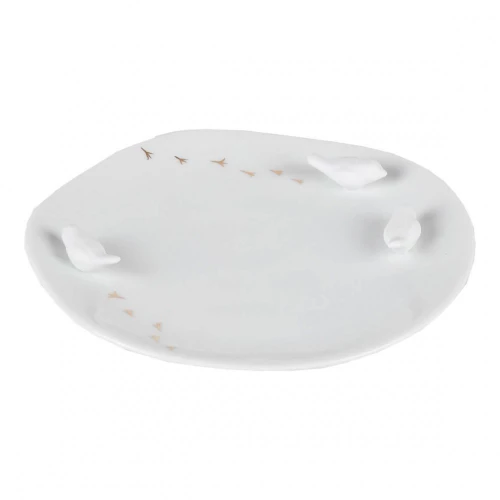 Πιάτο Πορσελάνινο Birds RD0015535 Φ14cm White Raeder Πορσελάνη