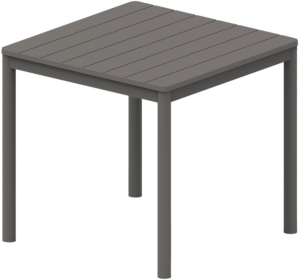 Τραπέζι Πολυπροπυλένιου 251430 80x80cm Dark Grey