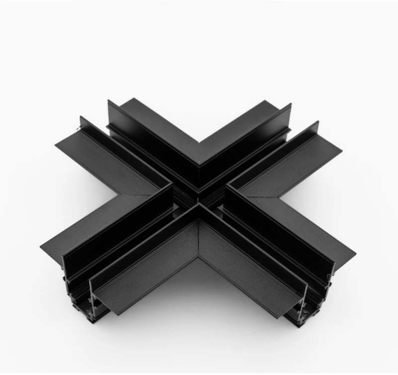Σύνδεσμος + MTCROSSB Για Μαγνητική Ράγα Trimless 20x20cm Black Aca