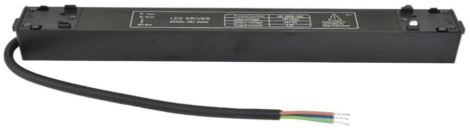 Τροφοδοτικό 2-U014069 Μαγνητικής Ράγας 23x2,6x2,4cm 48V 200W Black Universe