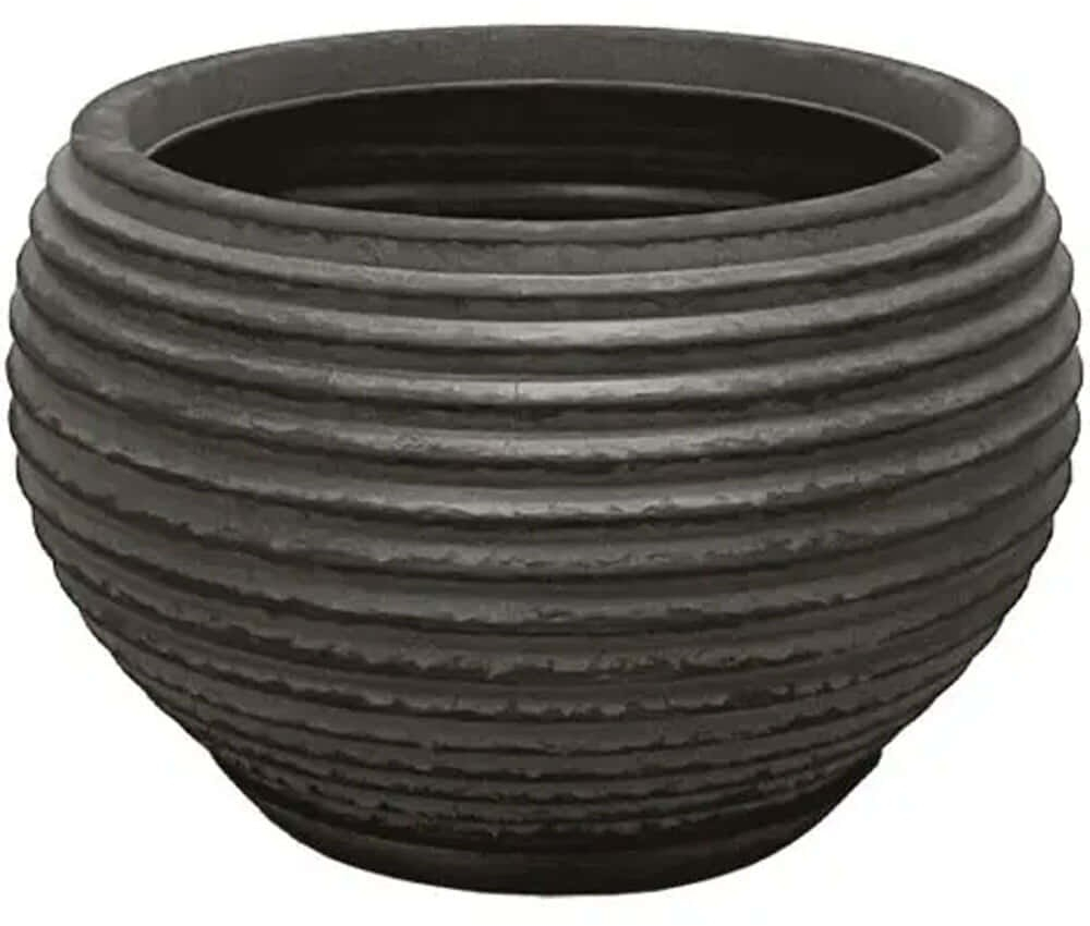 Κασπώ Γαβάθα 06-10019-S Φ40,5x26cm Antique Black Marhome Πολυρεσίνη