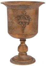 Βάζο-Αμφορέας 89343 30,5x30,5x41,5cm Bronze-Gold Μέταλλο