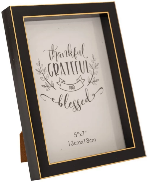 Κορνίζα 88588 13x18cm Black-Gold Πλαστικό