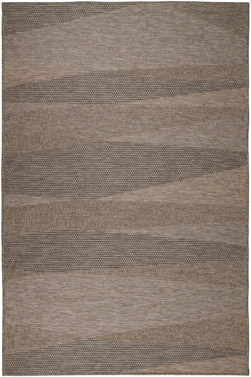 Χαλί Kimolos 527 VH7-X Brown-Grey Βιοκαρπέτ 133X190cm