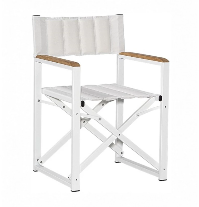 Πολυθρόνα Σκηνοθέτη Piazza/W-LUX 02-00-1166 51x56x86cm White