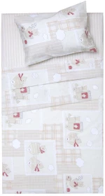 Κουβερλί Βρεφικό Κρις Beige Viopros Cradle 120x160cm 100% Βαμβάκι