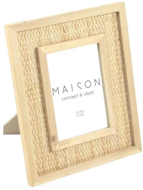 Κορνίζα Για Φωτογραφία 13x18cm Kamira S 032084 25x2x30cm Natural Rattan,Γυαλί