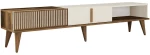Έπιπλο Τηλεόρασης Milan Alt 845HCT3107 180x35x40cm Walnut-Cream