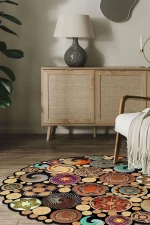 Χαλί Hmnt971 478HFT3270 Natural-Multi Conceptum Hypnose 120X120cm Round