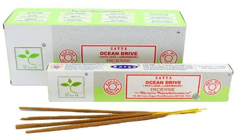 Earth Satya Incense Sticks Ocean Drive με Φασκόμηλο & Λεμονόχορτο
