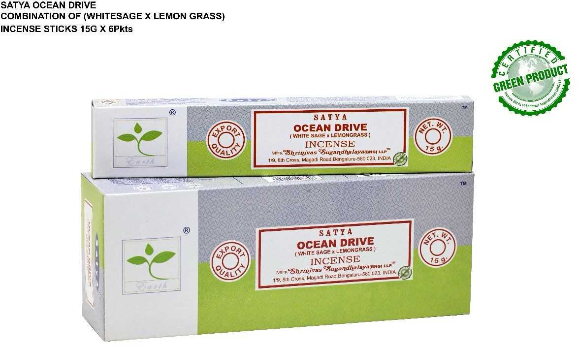 Earth Satya Incense Sticks Ocean Drive με Φασκόμηλο & Λεμονόχορτο