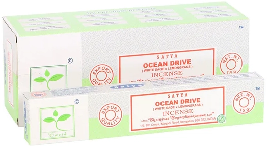 Earth Satya Incense Sticks Ocean Drive με Φασκόμηλο & Λεμονόχορτο