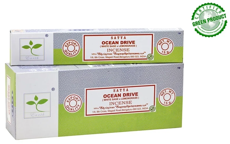 Earth Satya Incense Sticks Ocean Drive με Φασκόμηλο & Λεμονόχορτο