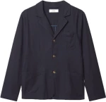 GABBA PLAZA LINEN LONG SLEEVE REGULAR FIT OVERSHIRT MEN GABBA ΜΠΛΕ (11415-5015)