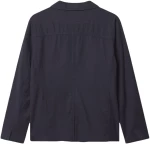 GABBA PLAZA LINEN LONG SLEEVE REGULAR FIT OVERSHIRT MEN GABBA ΜΠΛΕ (11415-5015)