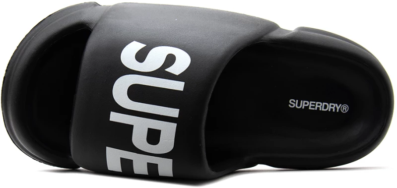 SUPERDRY AURORA POOL SLIDES WOMEN SUPERDRY ΛΕΥΚΟ- ΜΑΥΡΟ (TXS24108-BLACK)