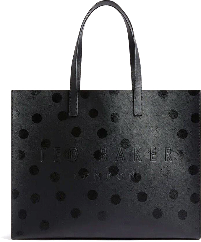 TED BAKER DOTEE POLKA DOT EXTRA LARGE TOTE BAG WOMEN TED BAKER ΜΑΥΡΟ (280172-BLACK)