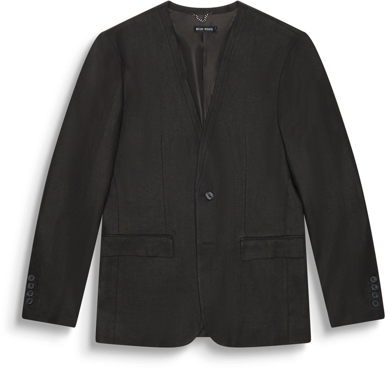 ANTONY MORATO ELLIE SINGLE BREASTED REGULAR FIT BLAZER MEN ANTONY MORATO ΜΑΥΡΟ (MMJS00067-FA800126-9000)