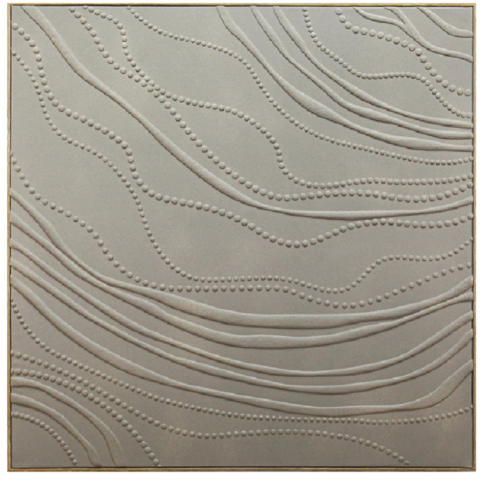 Πίνακας σε καμβά γκρι 80x80x3,5cm Espiel FAL315