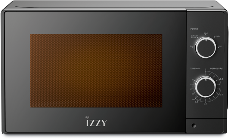Izzy IZ-8011 Φούρνος Μικροκυμάτων 20Lt Chrome Μαύρος