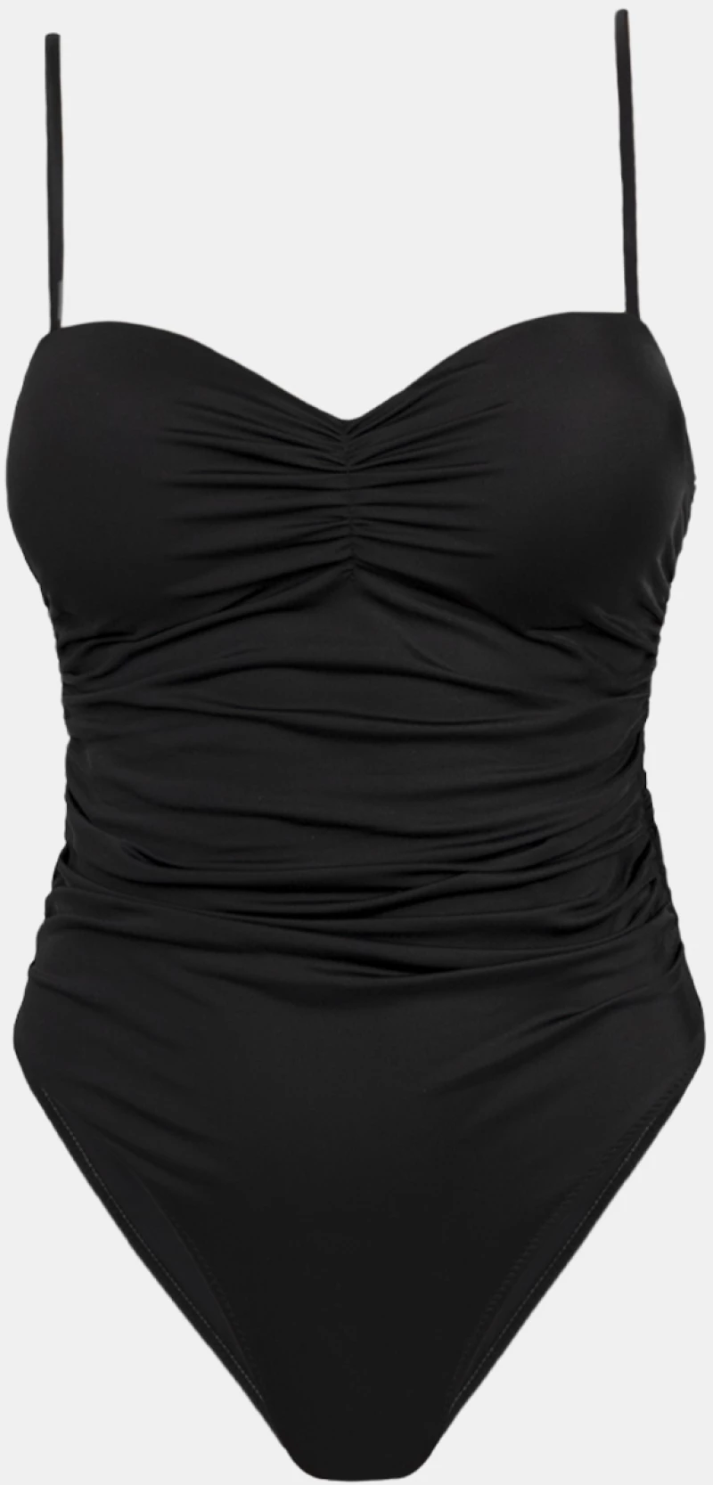Γυναικείο μαγιό ολόσωμο - Strapless - Rock Club - Μαύρο - Regular Fit - Lycra
