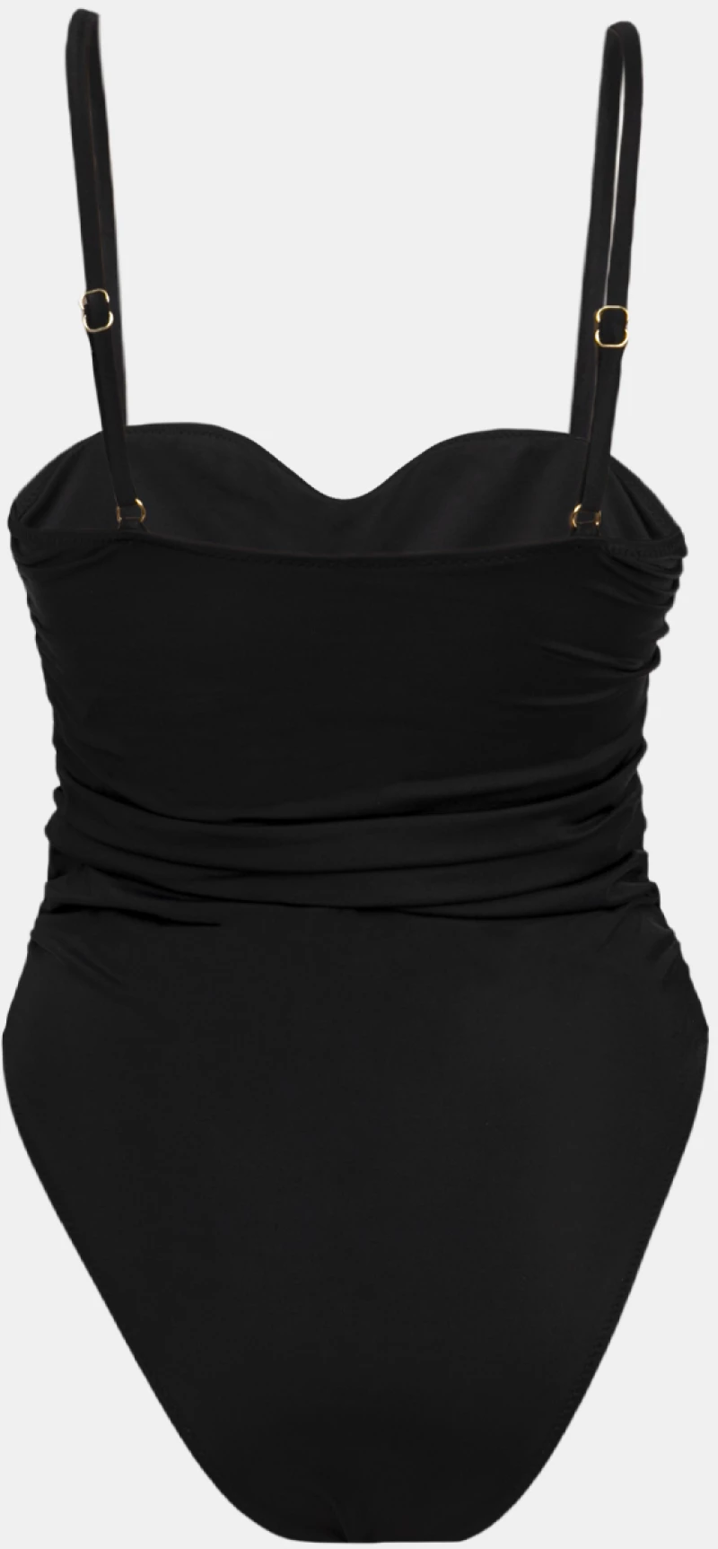 Γυναικείο μαγιό ολόσωμο - Strapless - Rock Club - Μαύρο - Regular Fit - Lycra