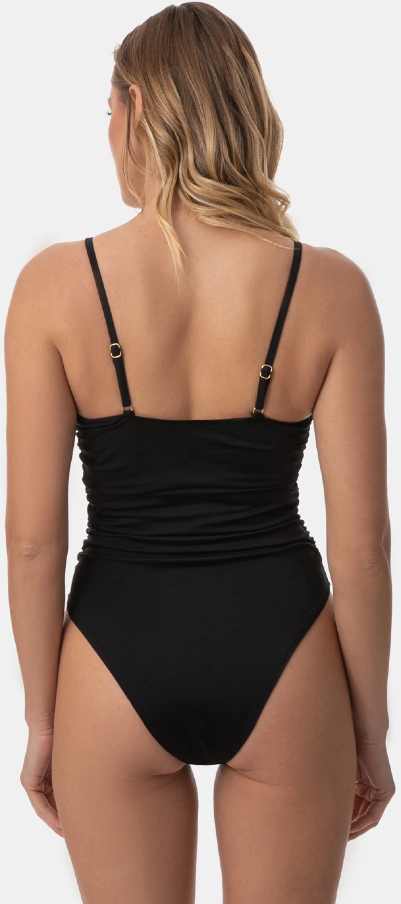 Γυναικείο μαγιό ολόσωμο - Strapless - Rock Club - Μαύρο - Regular Fit - Lycra